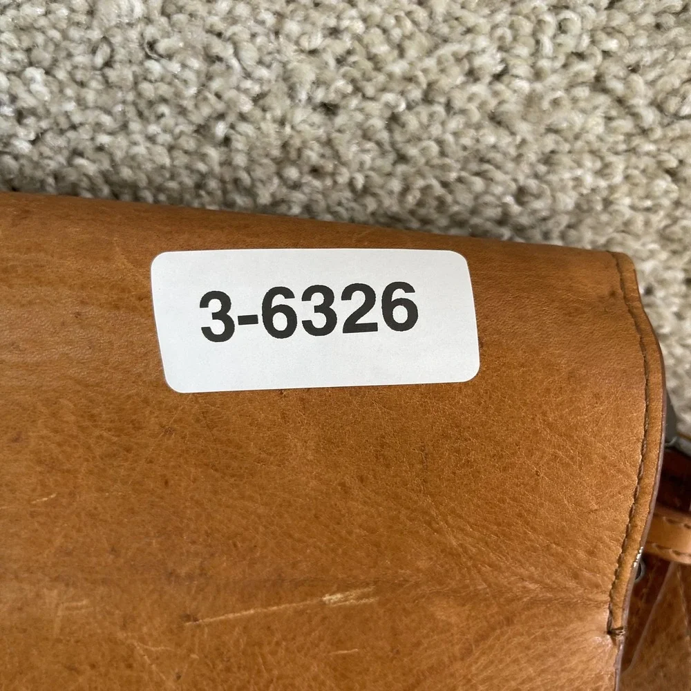 Velez Messenger Bag Mens Large Brown Leather Crossbody Adjustable Strap Pockets